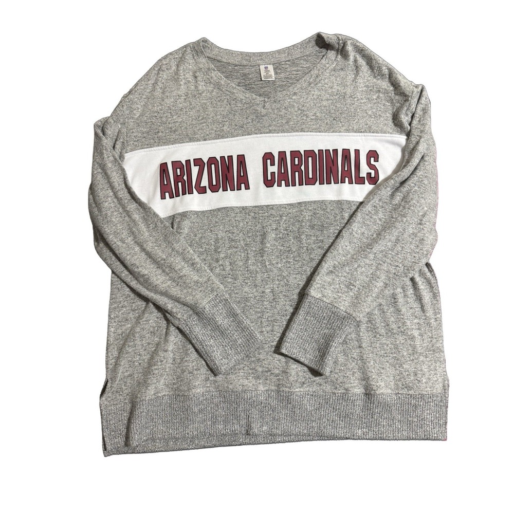 Arizona Cardinals NFL Team Apparel Women's XXL Soft Cozy Lounge Sweatshirt Heath